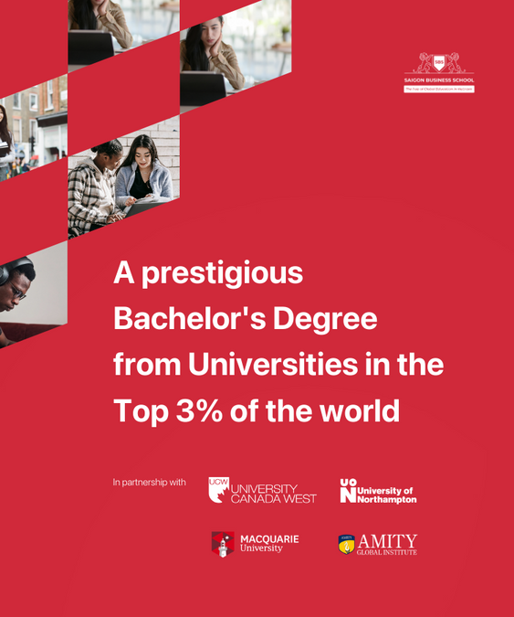A prestigious Bachelor's Degree from Universities in the Top 3% of the world