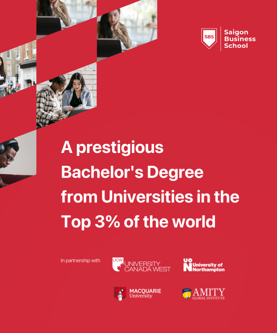 A prestigious Bachelor's Degree from Universities in the Top 3% of the world