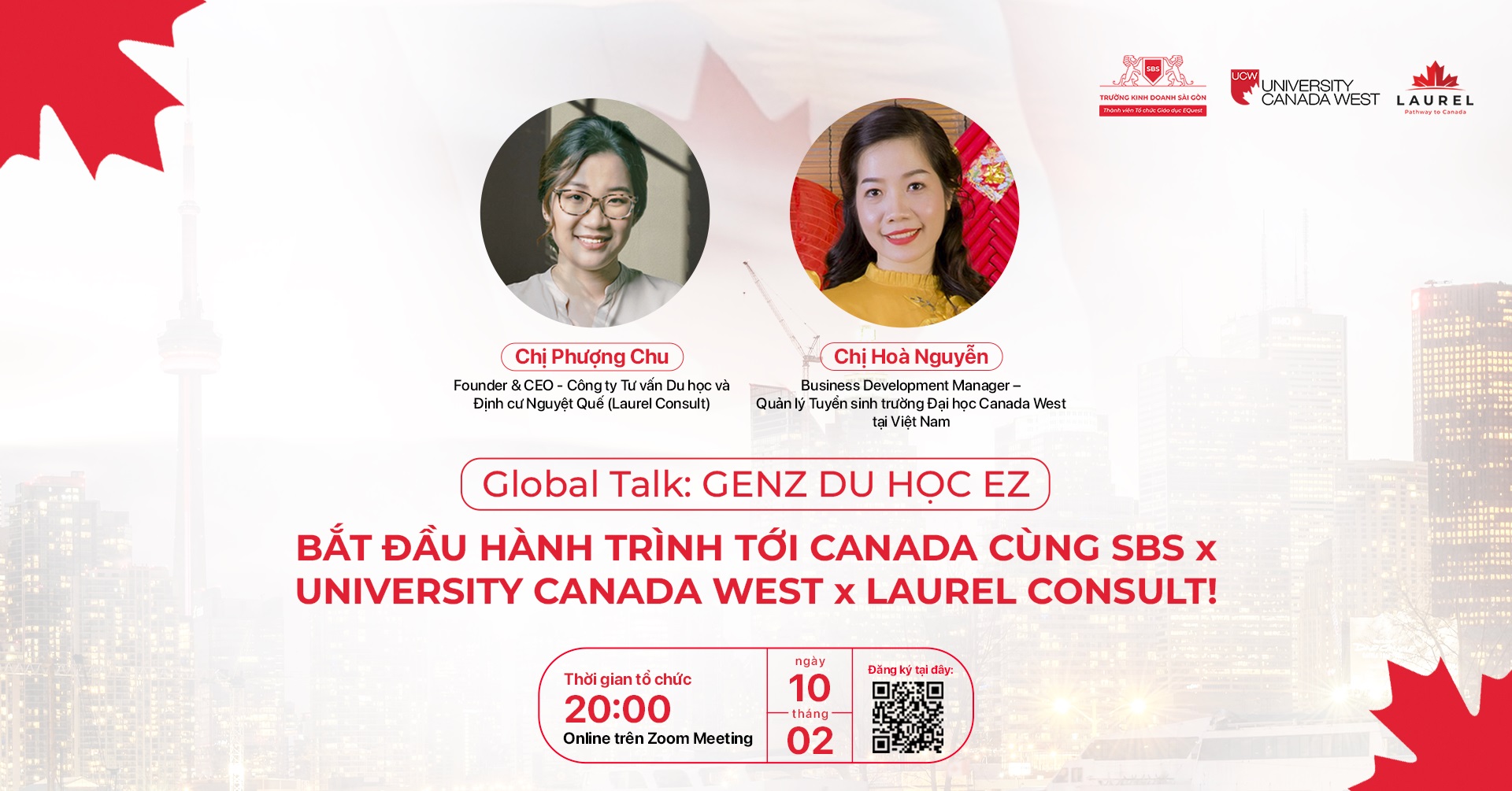 Recap Global Talk 2 – Genz Du Học Ez: Bắt Đầu Hành Trình Tới Canada Cùng SBS X University Canada West X Laurel Consult!