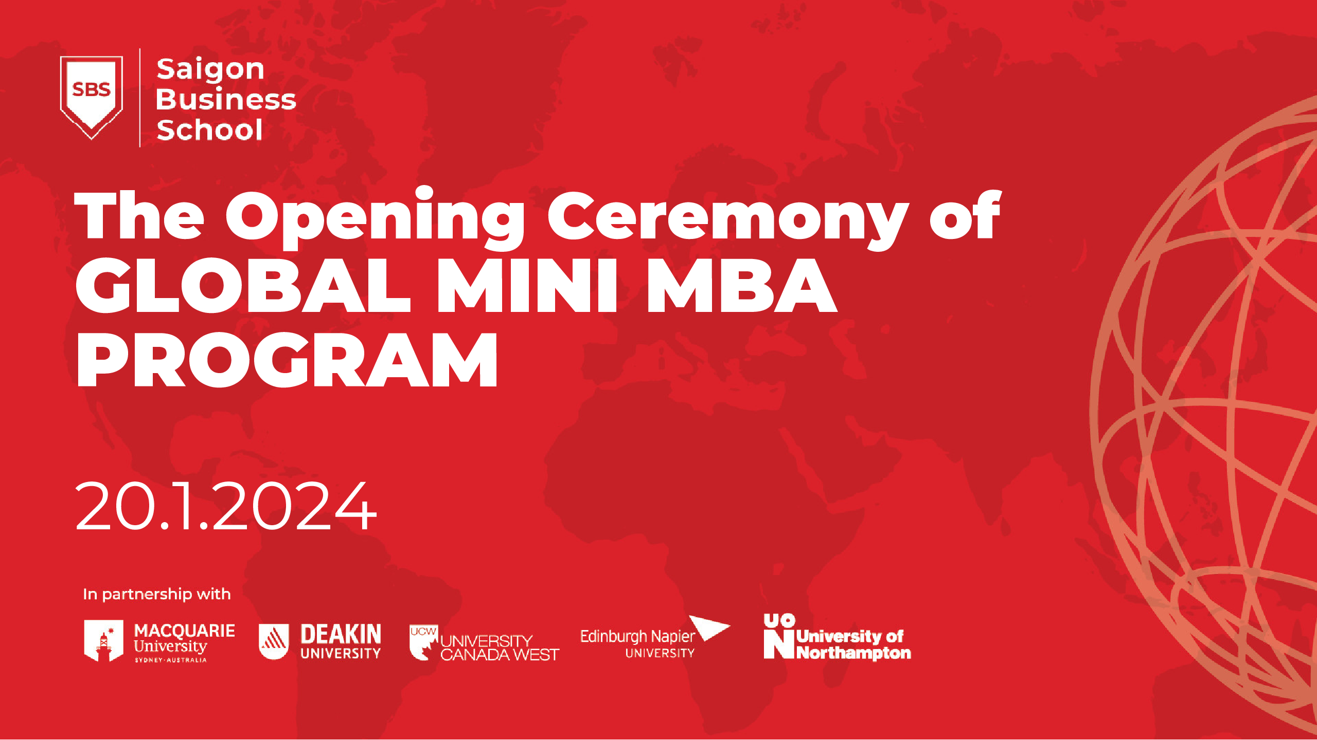 THE OPENING CEREMONY OF GLOBAL MINI MBA PROGRAM