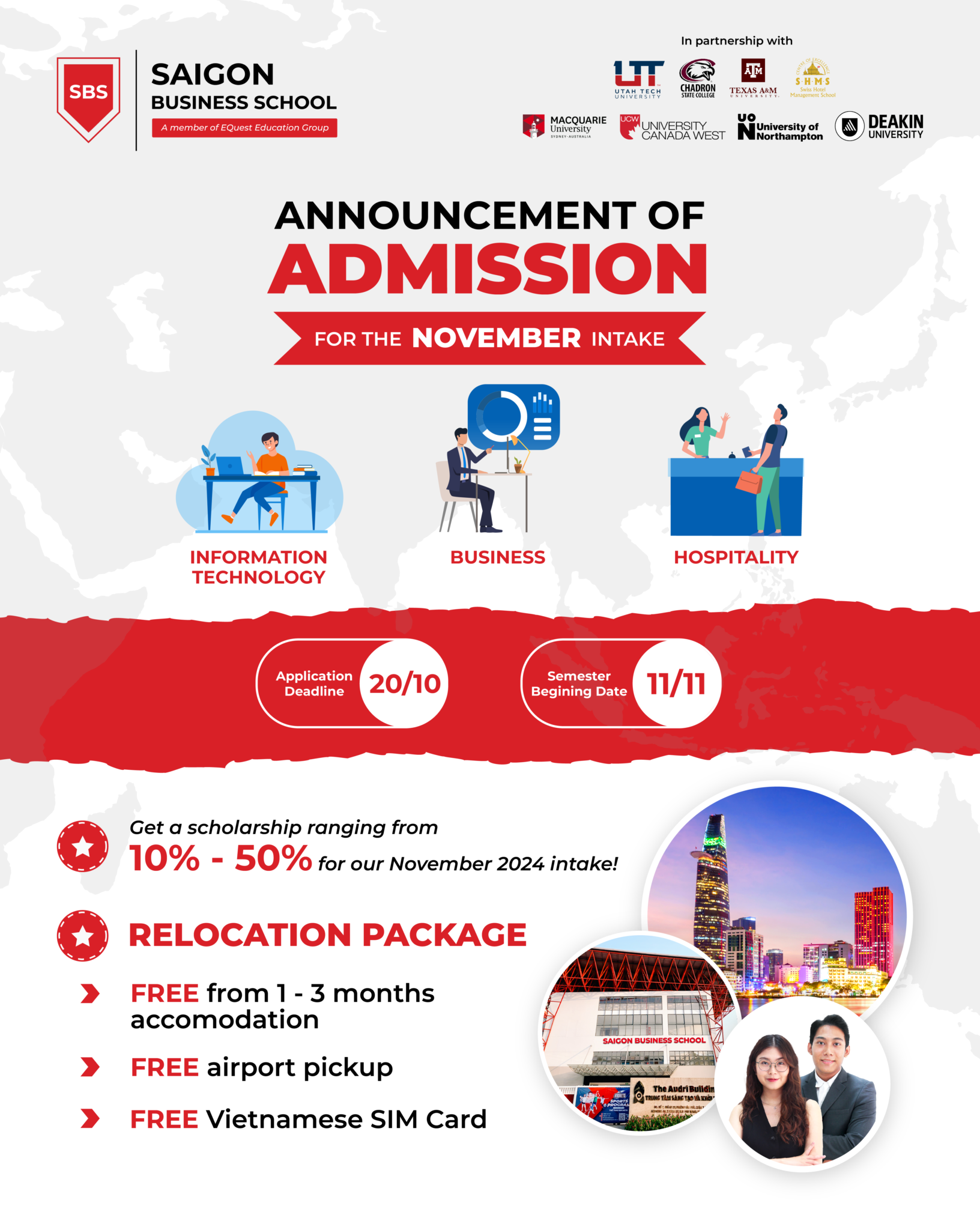 Announcement: Saigon Business School (SBS) November Intake 2024